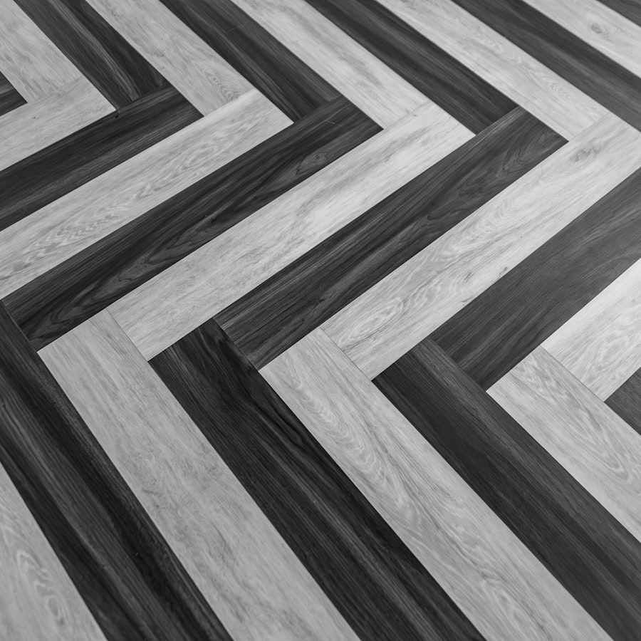Herringbone commercial flooring